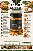 Cashew Roasted Premium | Healthyx Zone
