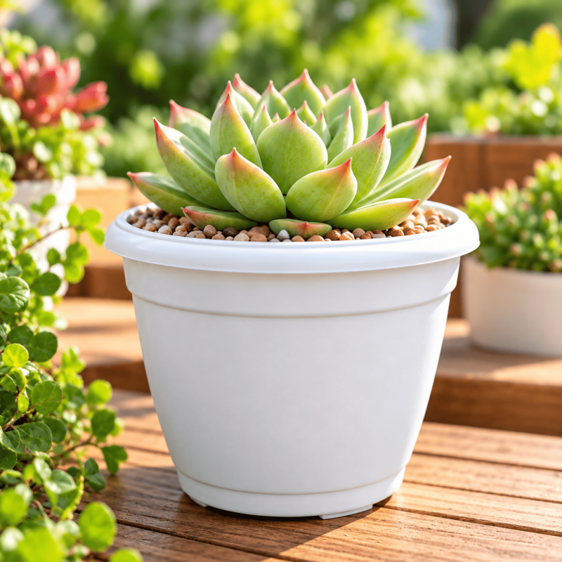 4.5 Inch Succulent Plastic Pot | ECSHA