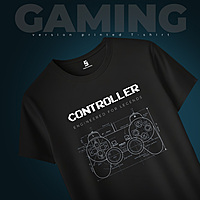 Gaming Controller Blueprint Unisex Pure Cotton T-Shirt | Half Sleeves, Round Neck, Soft & Breathable