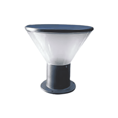 LED Gate Light Pioneer Glass Top (WW) Black Body