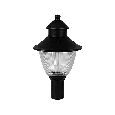 LED Gate Light Crystal - 12W (CW) Black Body