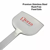 Granny Kitchen Stainless Steel Dosa Turner | Extra-Long Flat Spatula for Dosa, Roti & Chapati