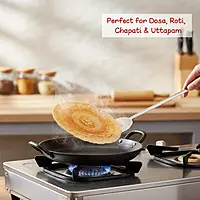 Granny Kitchen Stainless Steel Dosa Turner | Extra-Long Flat Spatula for Dosa, Roti & Chapati