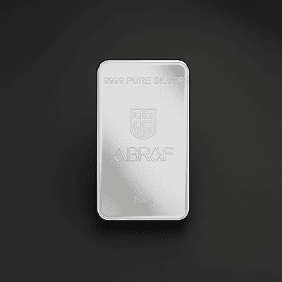 ABRAF 100 gram 24 Karat Silver Mini Bar 999.9