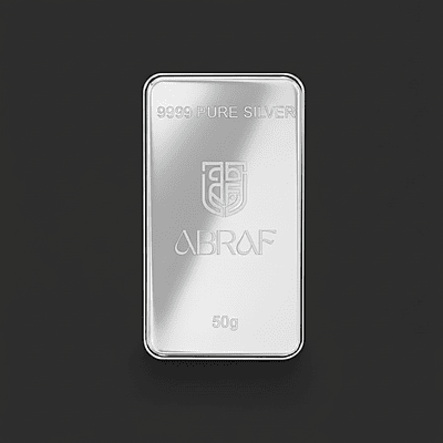 ABRAF 50 gram 24 Karat Silver Mini Bar 999.9