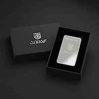 ABRAF 100 gram 24 Karat Silver Mini Bar 999.9