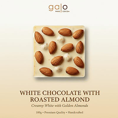 White Chocolate with Roasted Almonds