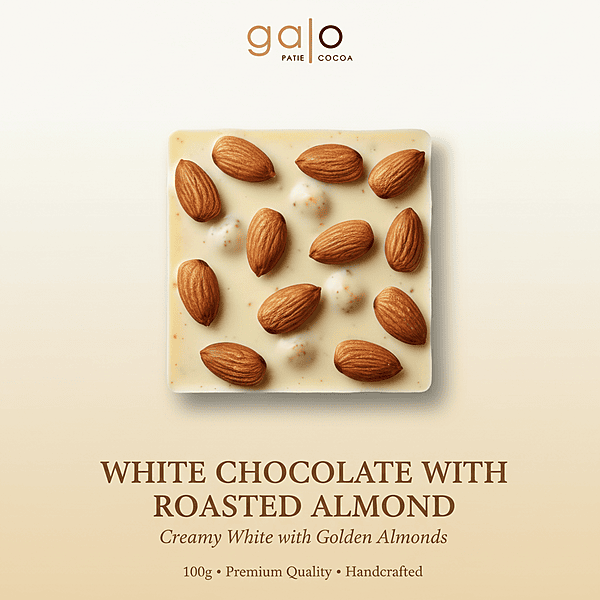 White Chocolate with Roasted Almonds
