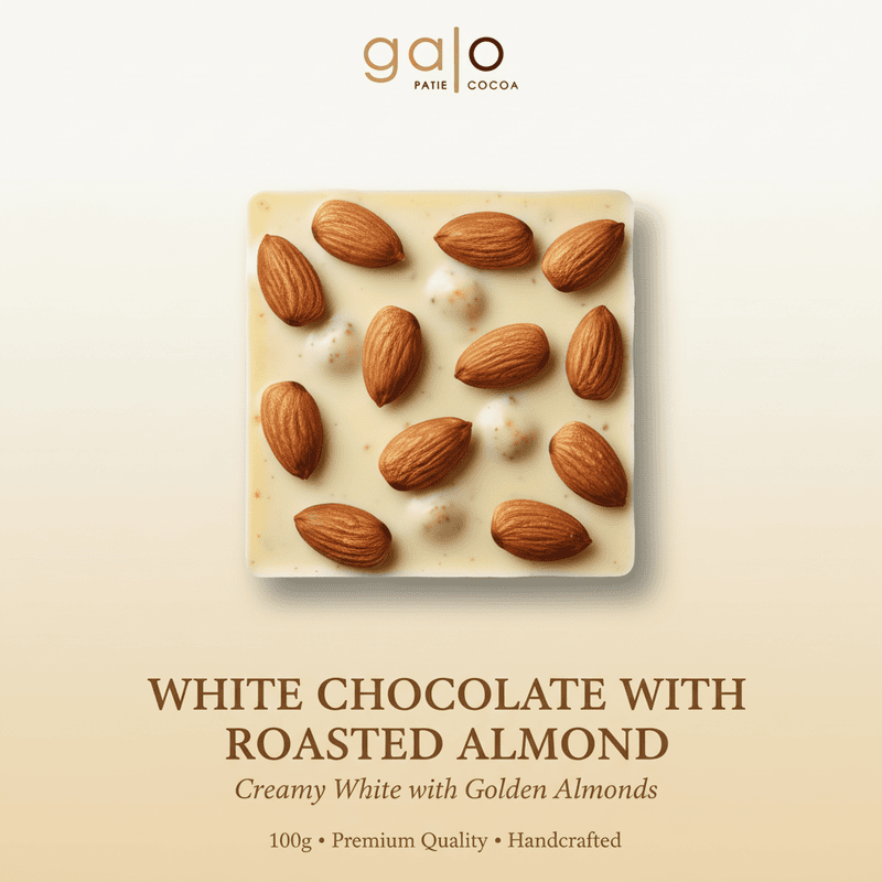 White Chocolate with Roasted Almonds
