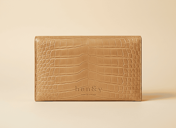 Crocodile Clutch Brown