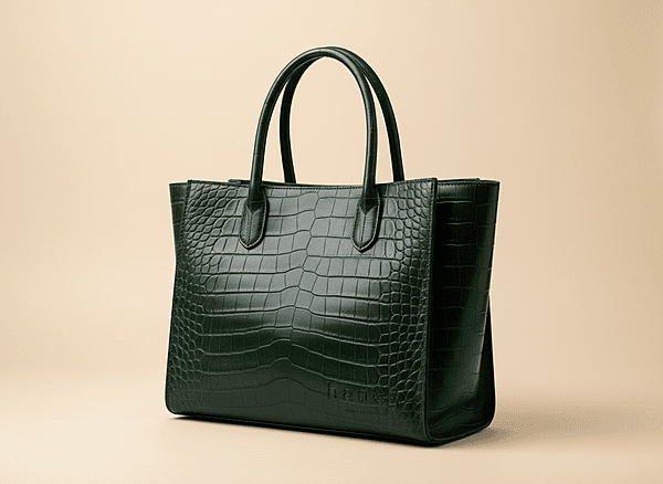 Crocodile Big Tote Green