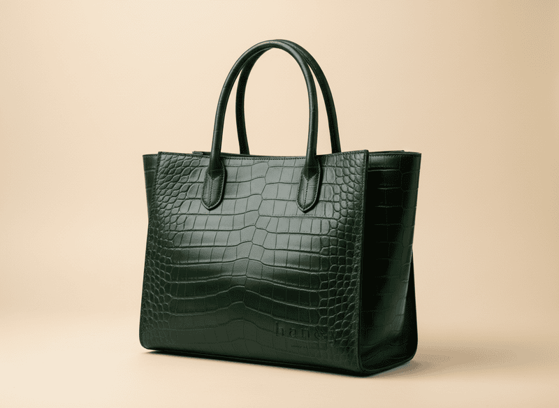 Crocodile Big Tote Green