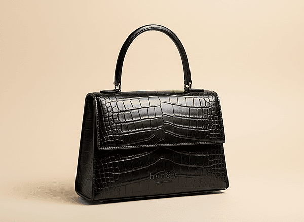Crocodile Big Tote Black