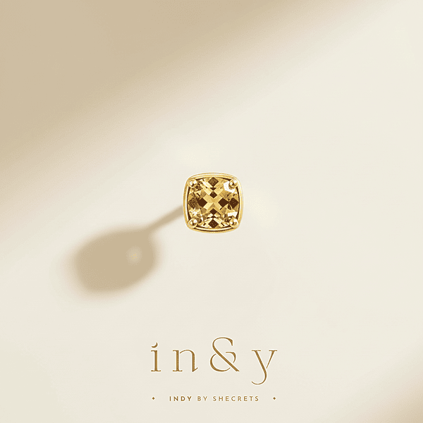 Citrine Earring Stud