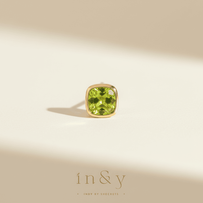 Peridot Earring Stud