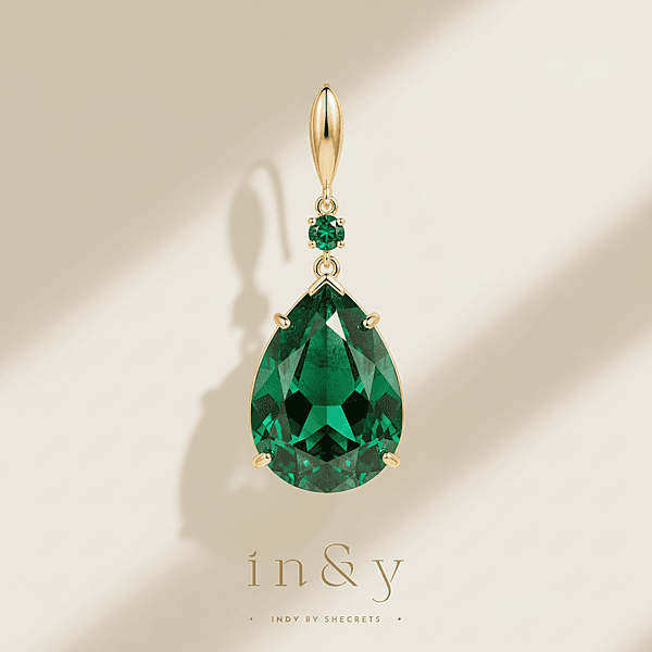 Emerald Earring Drop