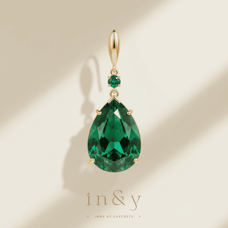 Emerald Earring Drop