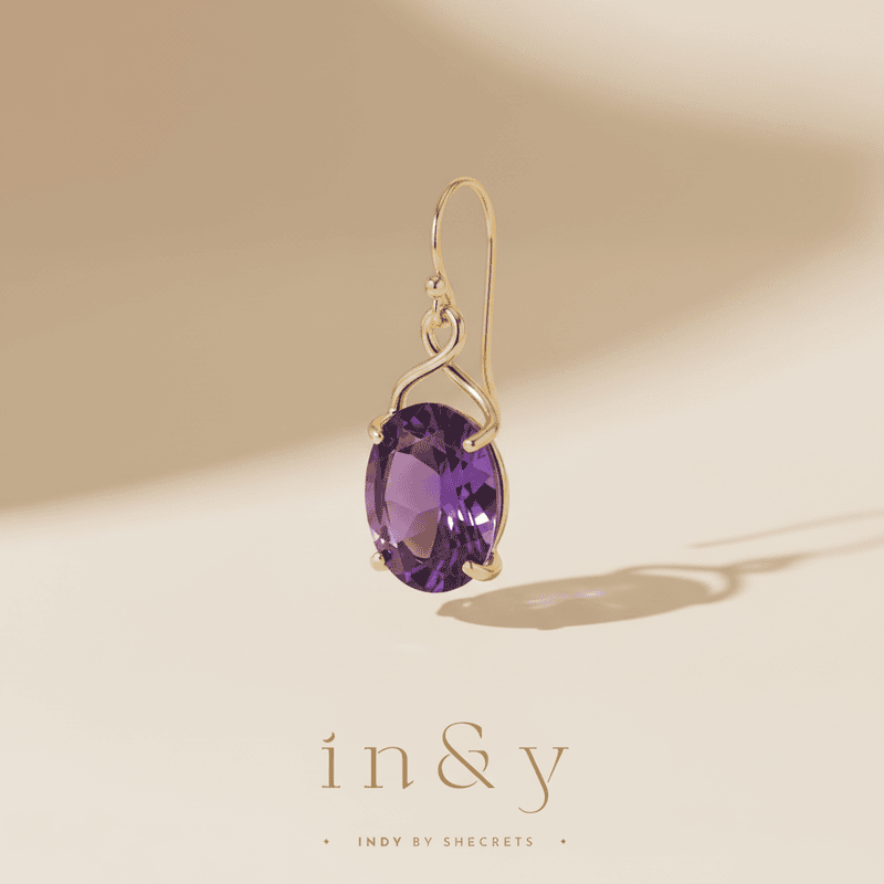 Amethyst Earring Drop