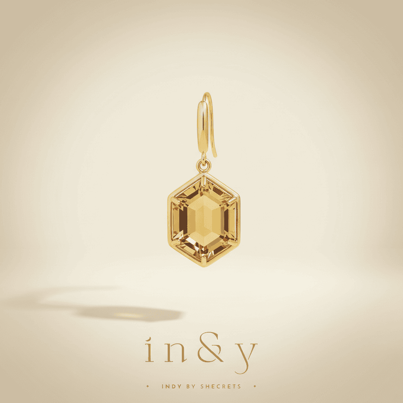 Citrine Earring Drop