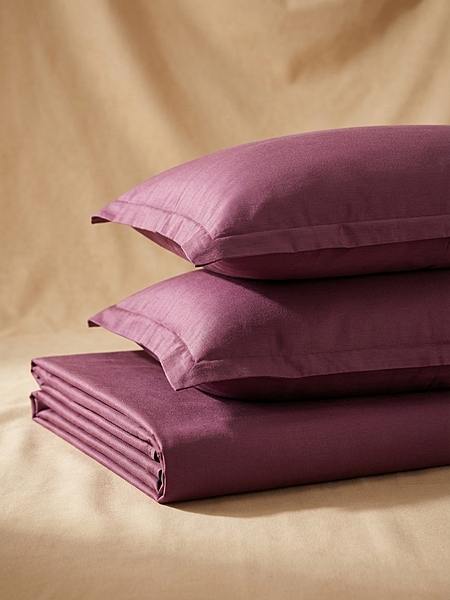 300 TC VIBRANT KING PLUM PURPLE BEDDING SET