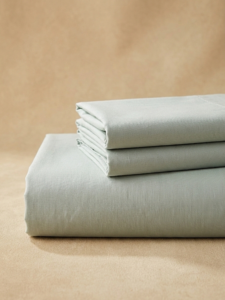 300 TC VIBRANT KING PALE BLUE GREEN BEDDING SET