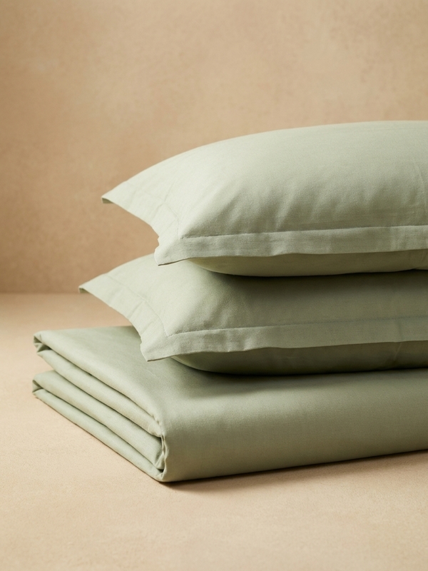 300 TC VIBRANT KING SAGE GREEN BEDDING SET