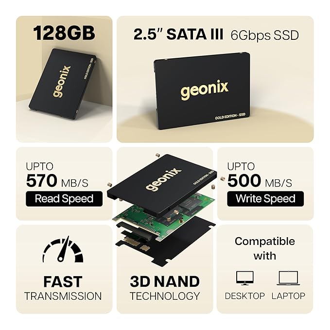 Geonix SATA SSD Gold Edition, 120GB -SUPERSONIC120