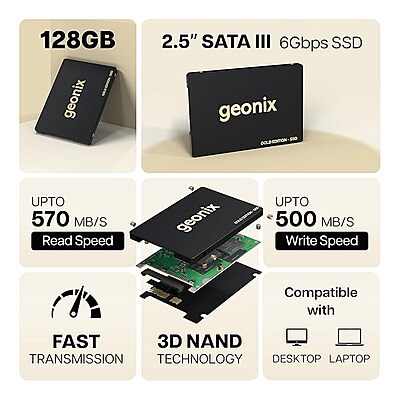 Geonix SATA SSD Gold Edition, 120GB -SUPERSONIC120 Geonix SATA SSD Gold Edition, 120GB -SUPERSONIC120