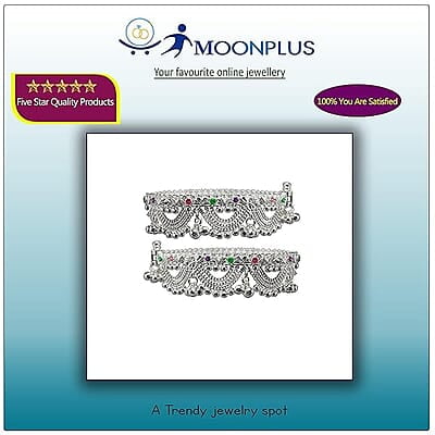 Sterling Silver Women Chain & ghungroos Anklet