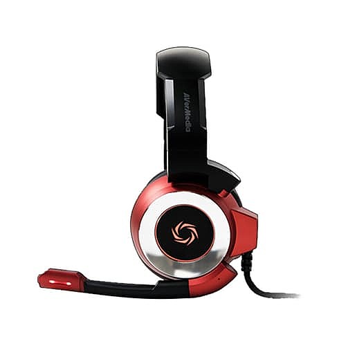 AverMedia SonicWave Gaming Headset – 50mm Drivers | USB Wired | Red | 2.2m Cable