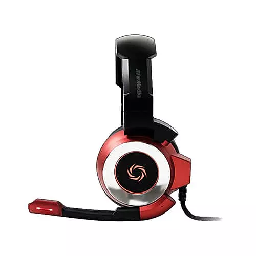 AverMedia SonicWave Gaming Headset – 50mm Drivers | USB Wired | Red | 2.2m Cable