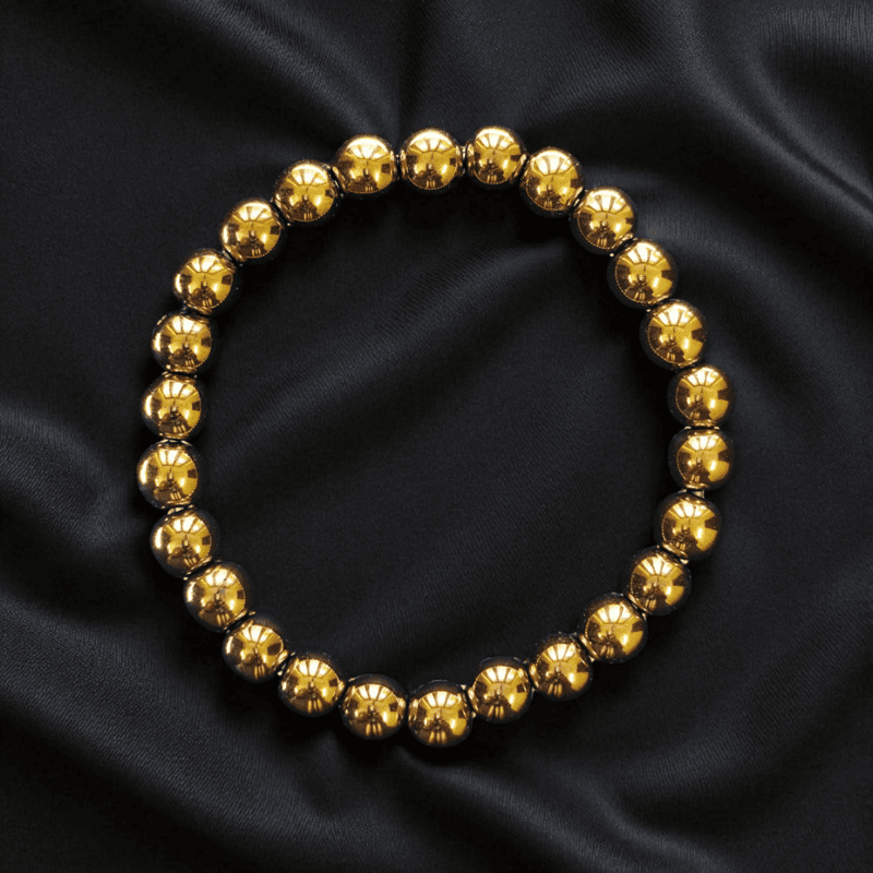 Golden Hematite Natural Stone Bracelet Golden Hematite Natural Stone Bracelet