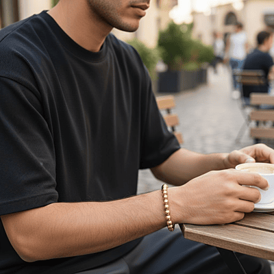Golden Hematite Natural Stone Bracelet Golden Hematite Natural Stone Bracelet