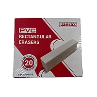 Pack of 20 PVC Rectangular Erasers