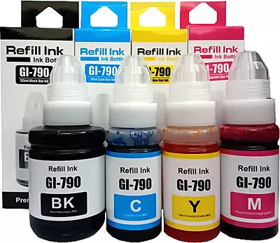 Refill Ink For Canon G1000 G2000 G3000 G4000 Printer (CMYK)