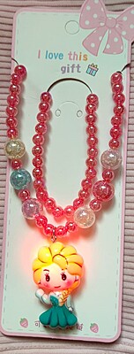 Girl LED light Pendant Beads Chain Girl LED light Pendant Beads Chain