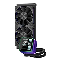 Ant Esports Glacius-240D ARGB – 240mm AIO Liquid CPU Cooler with LCD Display