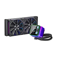 Ant Esports Glacius-240D ARGB – 240mm AIO Liquid CPU Cooler with LCD Display