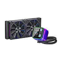 Ant Esports Glacius-240D ARGB – 240mm AIO Liquid CPU Cooler with LCD Display