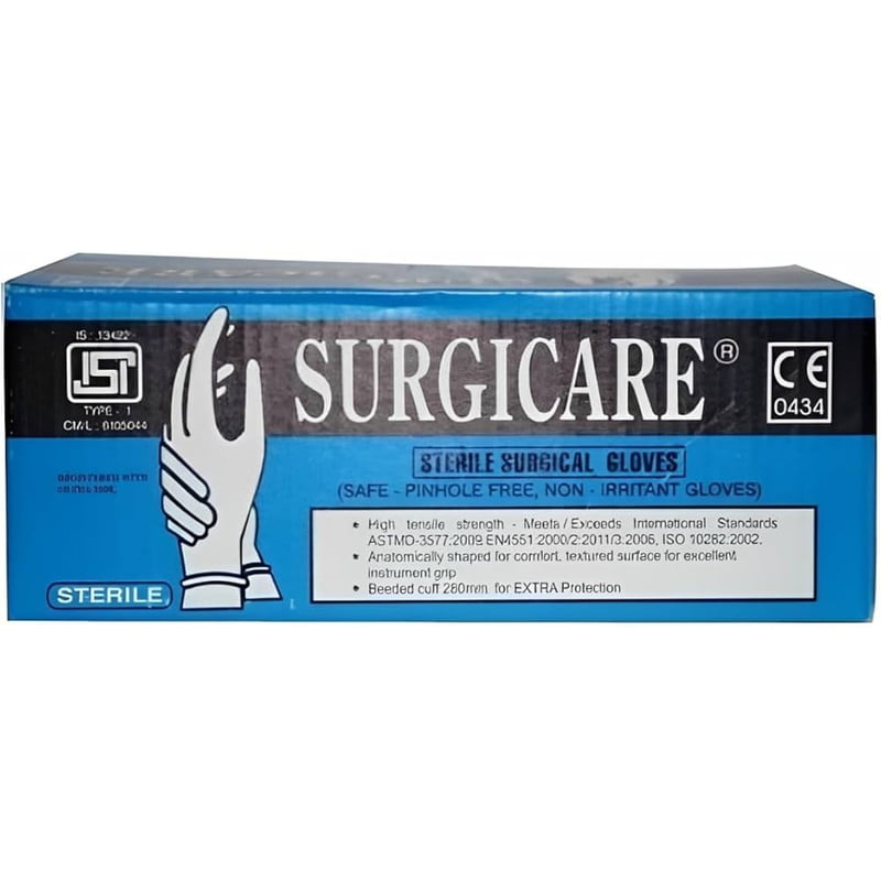 Surgicare Sterile Surgical Gloves 6.0