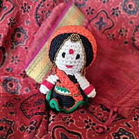 Crochet Gujarati Miniature Figurine Crochet Gujarati Miniature Figurine