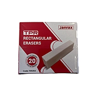 Pack of 20 TPR Rectangular Erasers