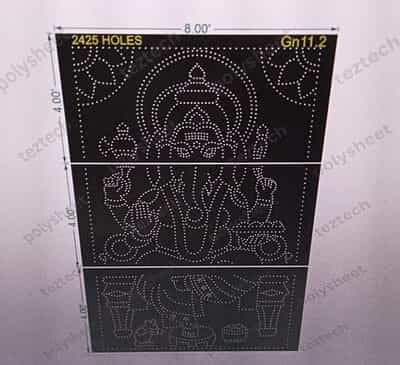 GN11.2 GANPATI 12X8 FT 2425 HOLES , 3 PARTS