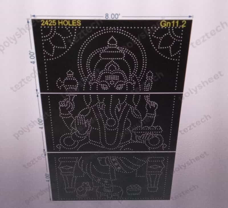 GN11.2 GANPATI 12X8 FT 2425 HOLES , 3 PARTS
