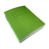 Janrax 9x7"" Green 80 Pages Feint and Ruled Exercise Book