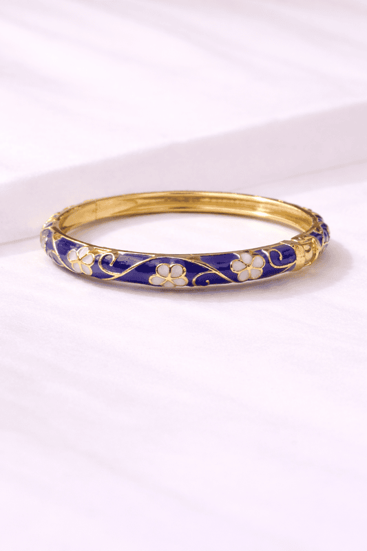 Gold and blue adjustabe kada