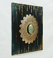 DAD Metal Iron Wall Hanging Thomas Decor - Size (31x3x31 Inch )