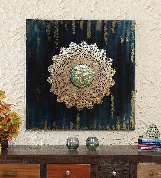 DAD Metal Iron Wall Hanging Thomas Decor - Size (31x3x31 Inch )