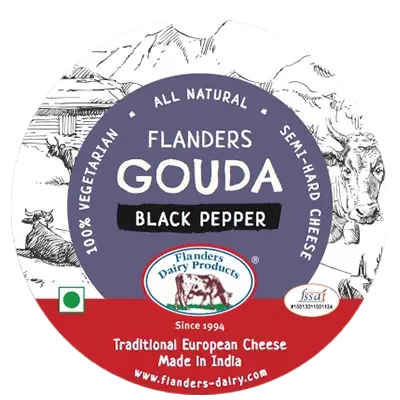 Black Pepper Gouda (VP) - Flanders