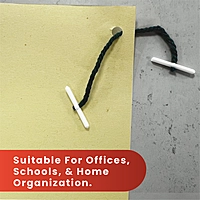 Pack of 100 25mm Plastic End Treasury Tags